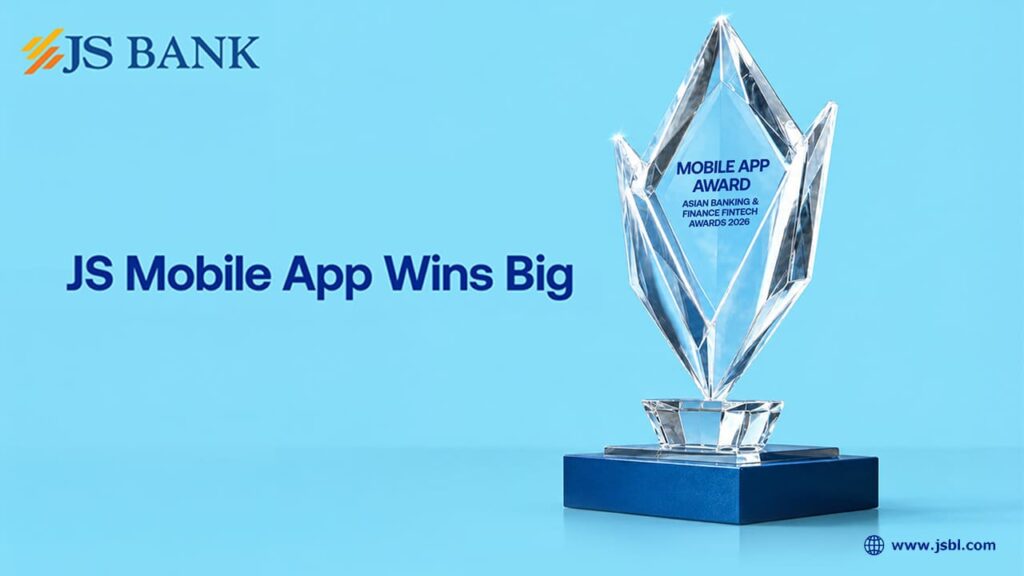 JS Bank wins Mobile App Award at the Asian Banking & Finance Fintech Awards 2026.