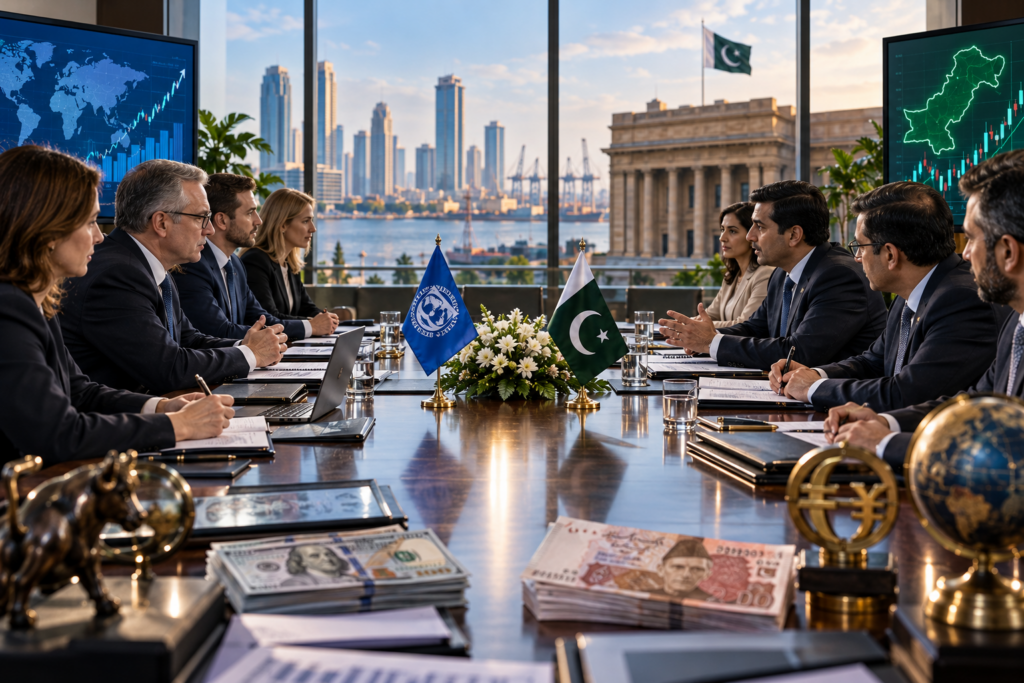 IMF begins fourth review talks with State Bank of Pakistan on inflation monetary policy and exchange rate