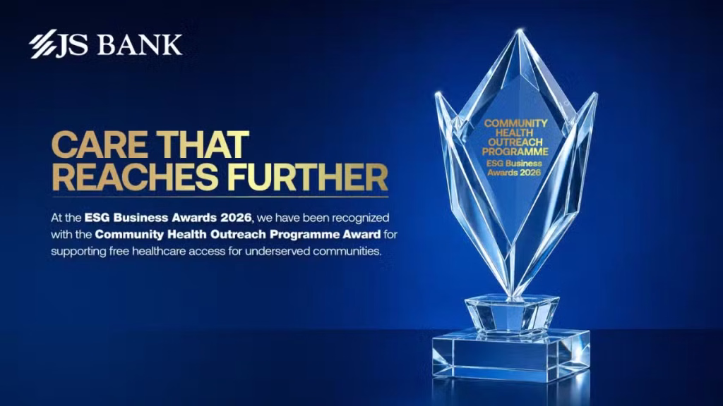 JS Bank receives ESG Award for its Community Health Outreach Programme in Pakistan